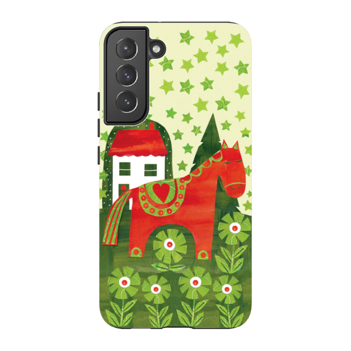 Samsung Tough Case - Red Dala Horse By Tracey English