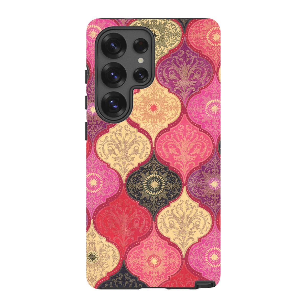 Samsung Tough Case - Red Damask By Jehane