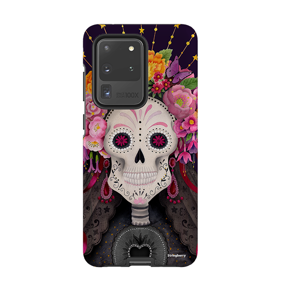 Samsung Tough Case - Ribbon Sugar Skull By Bex Parkin