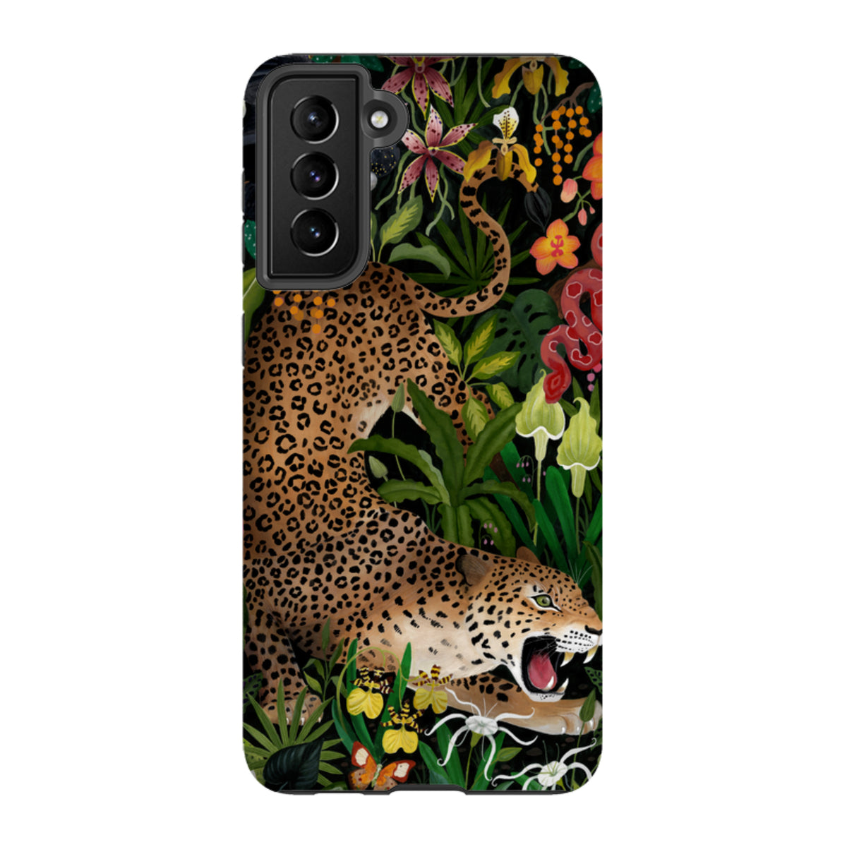 Samsung Tough Case - Roaring Leopard By Bex Parkin
