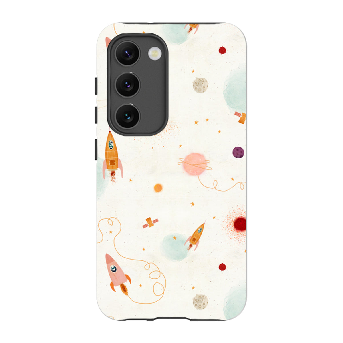 Samsung Tough Case - Rockets Cream By Katherine Quinn