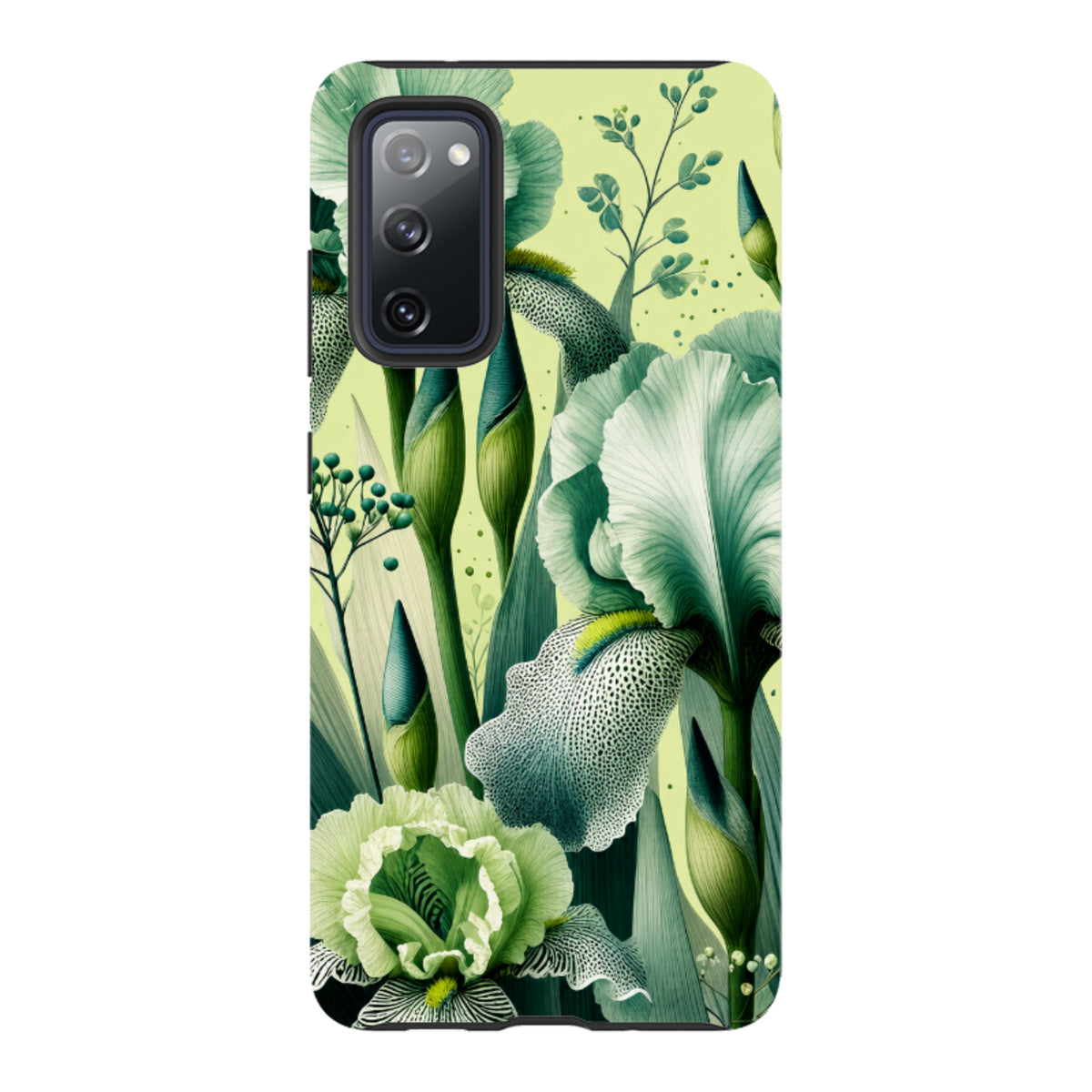 Samsung Tough Case - Sage Green Iris Floral