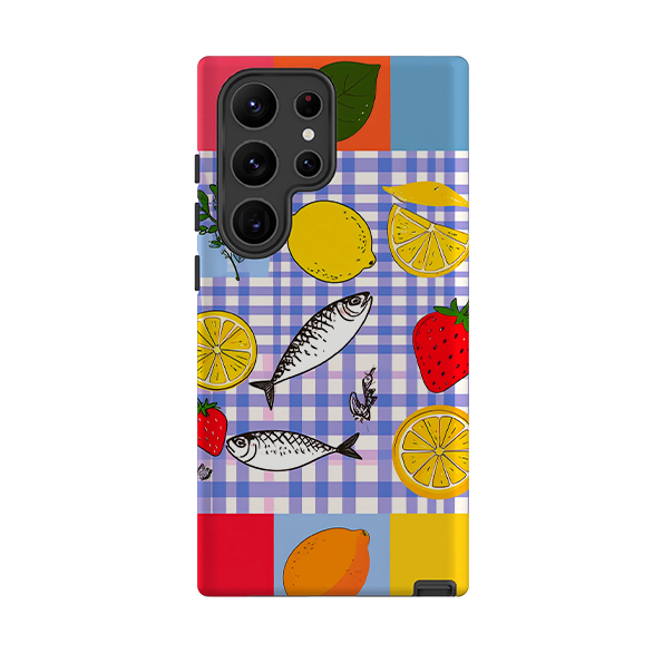 Samsung Tough Case - Sardines and Checks