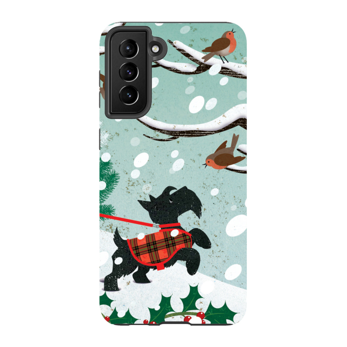 Samsung Tough Case - Scottie in Snow By Liane Payne