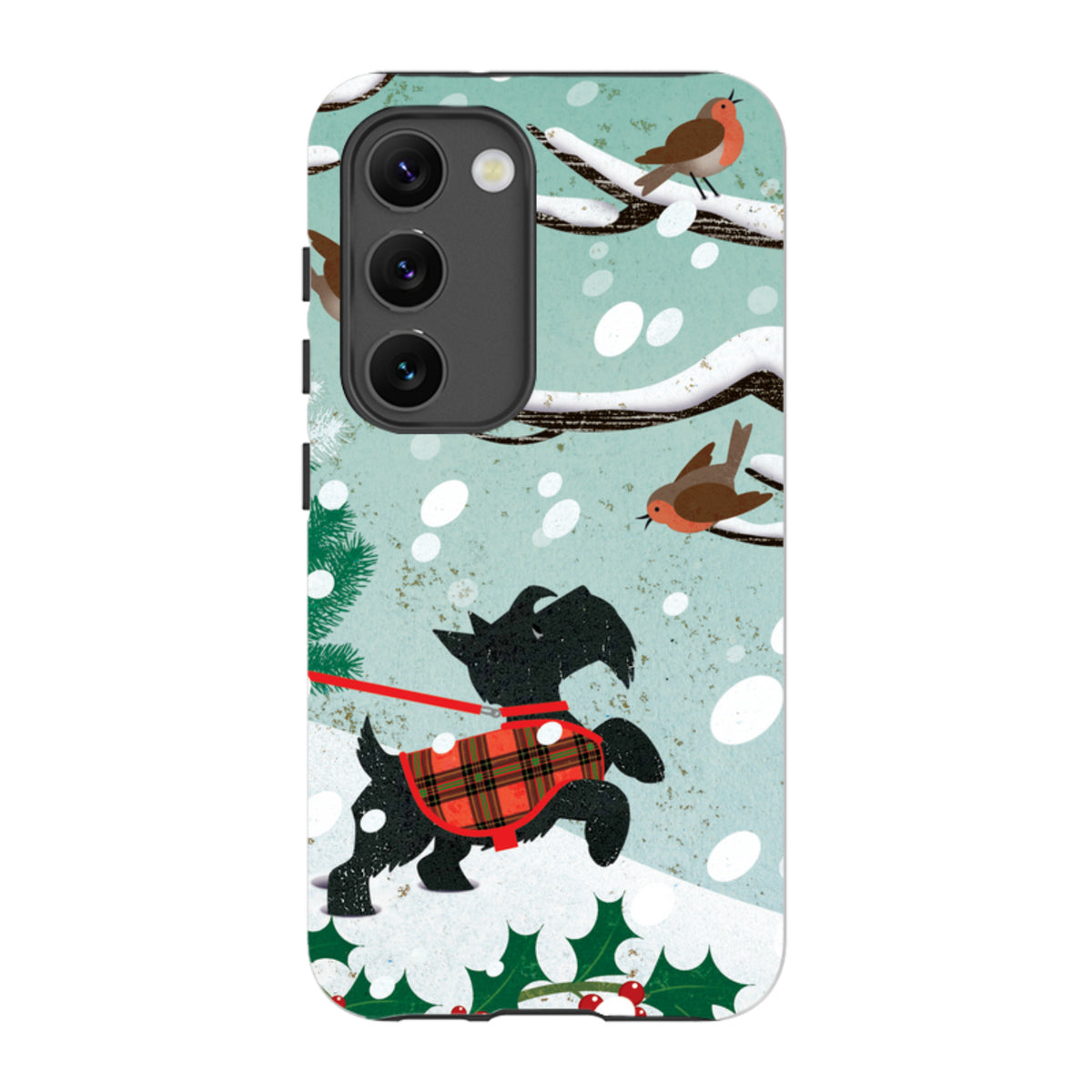Samsung Tough Case - Scottie in Snow By Liane Payne