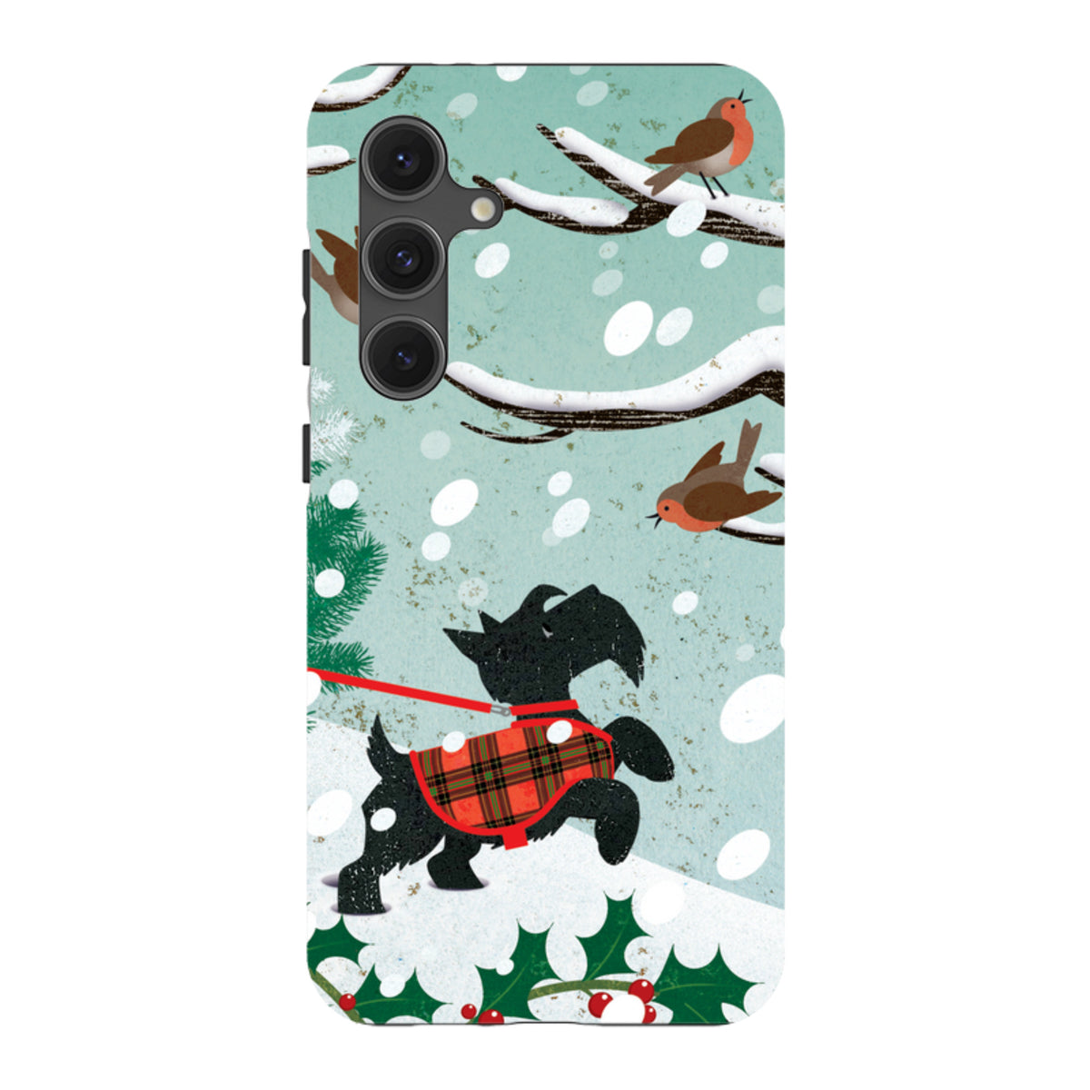 Samsung Tough Case - Scottie in Snow By Liane Payne