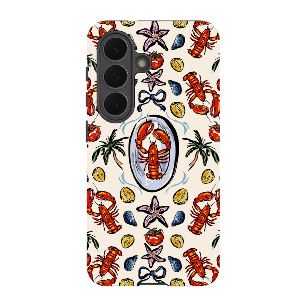 Samsung Tough Case - Seafood and palm trees