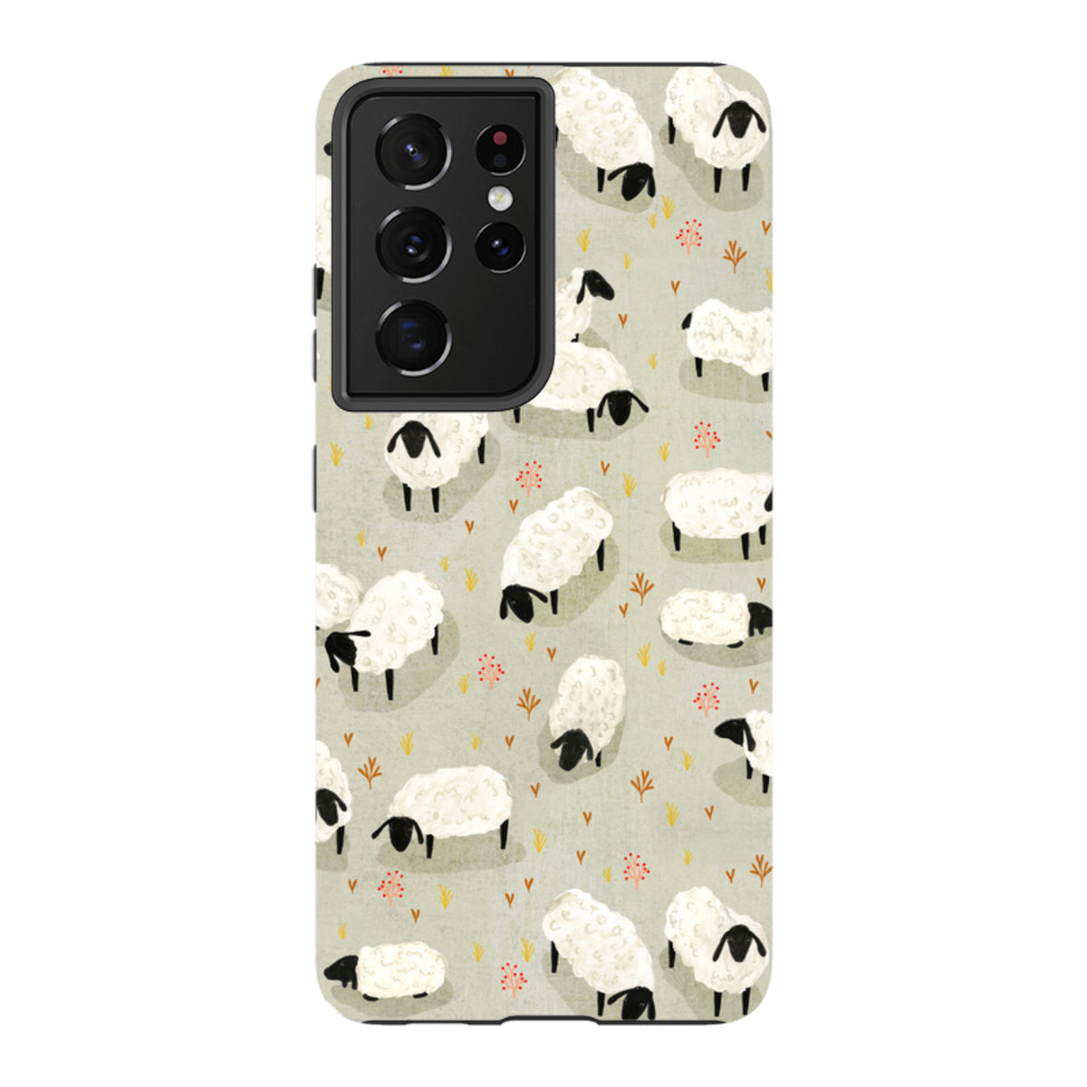 Samsung Tough Case - Sheep Grey By Katherine Quinn