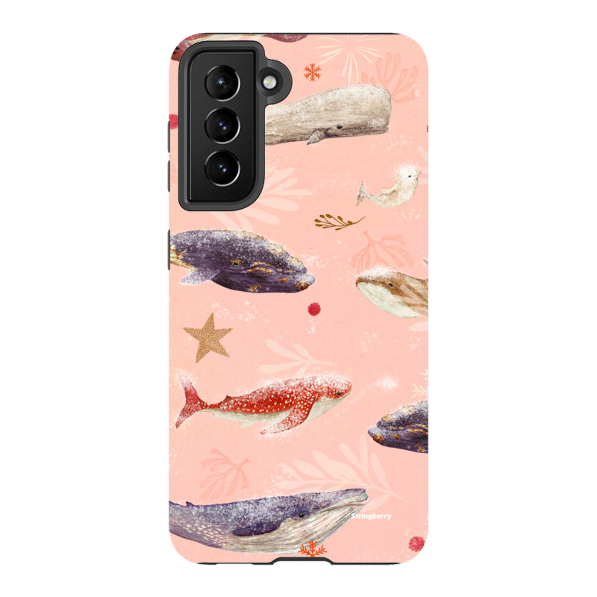 Samsung Tough Case - Sugar Plum Whales By Katherine Quinn