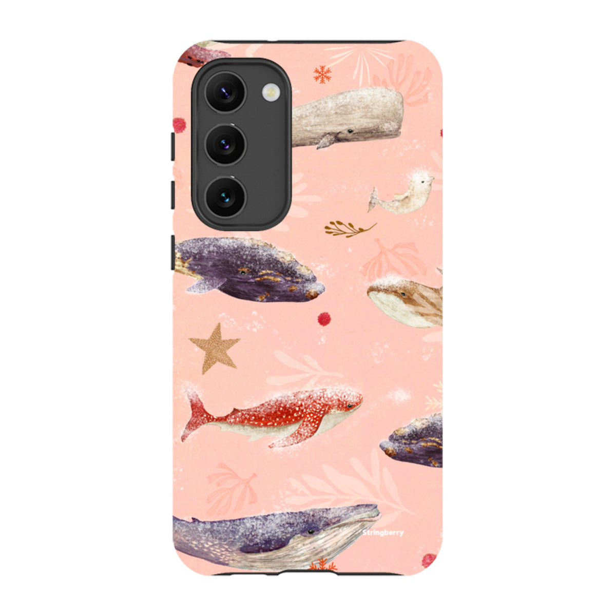 Samsung Tough Case - Sugar Plum Whales By Katherine Quinn