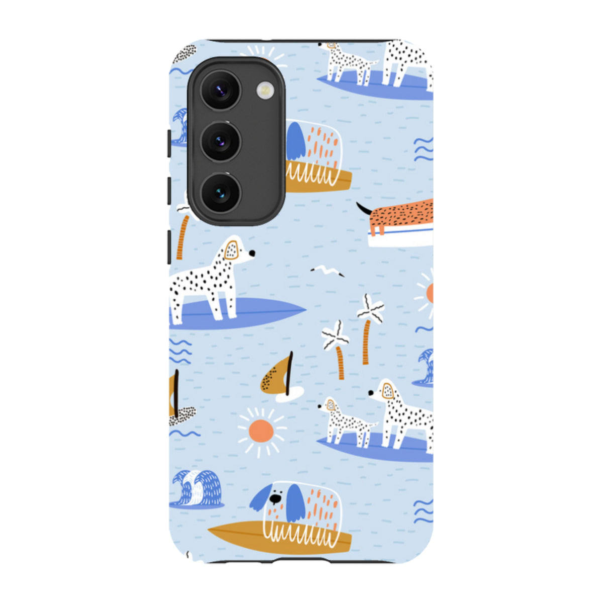 Samsung Tough Case - Surfing Dogs