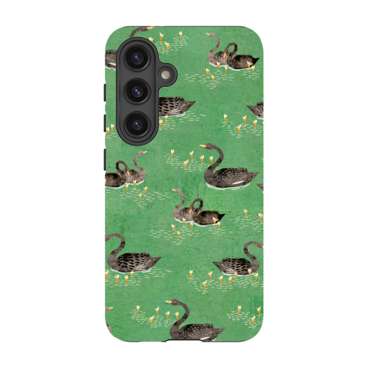 Samsung Tough Case - Swans Green By Katherine Quinn