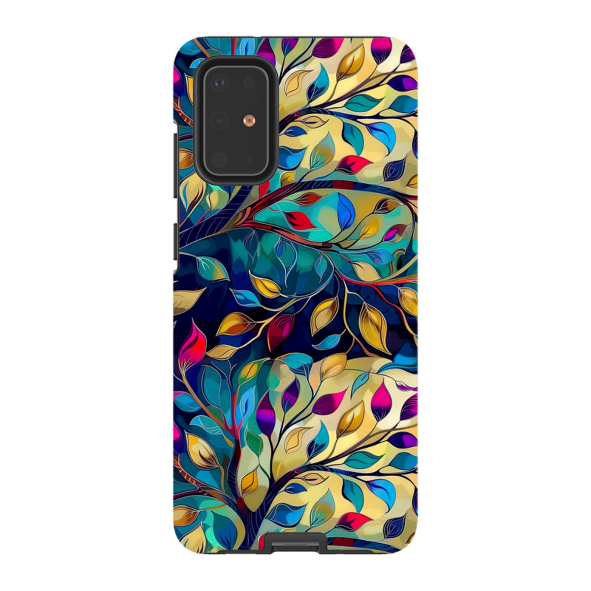 Samsung Tough Case - Teal Leaves