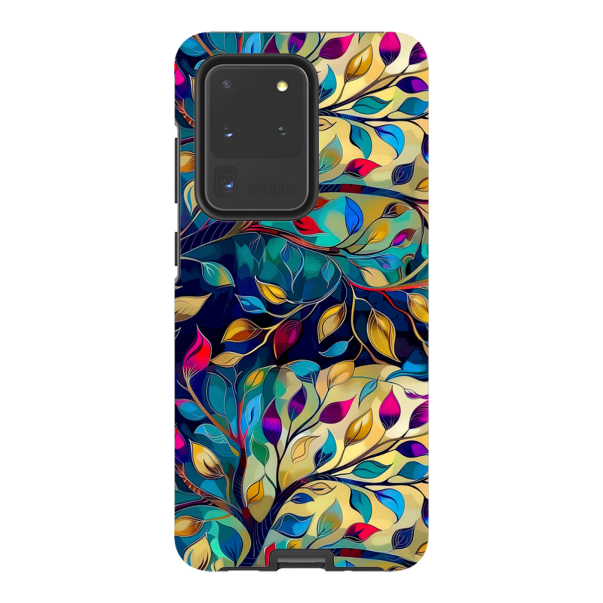 Samsung Tough Case - Teal Leaves