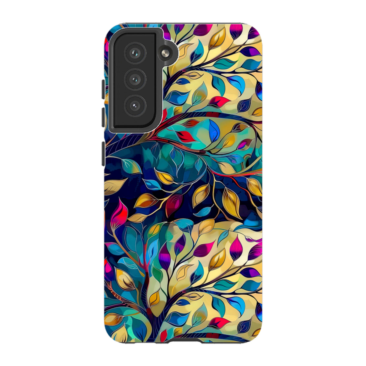 Samsung Tough Case - Teal Leaves