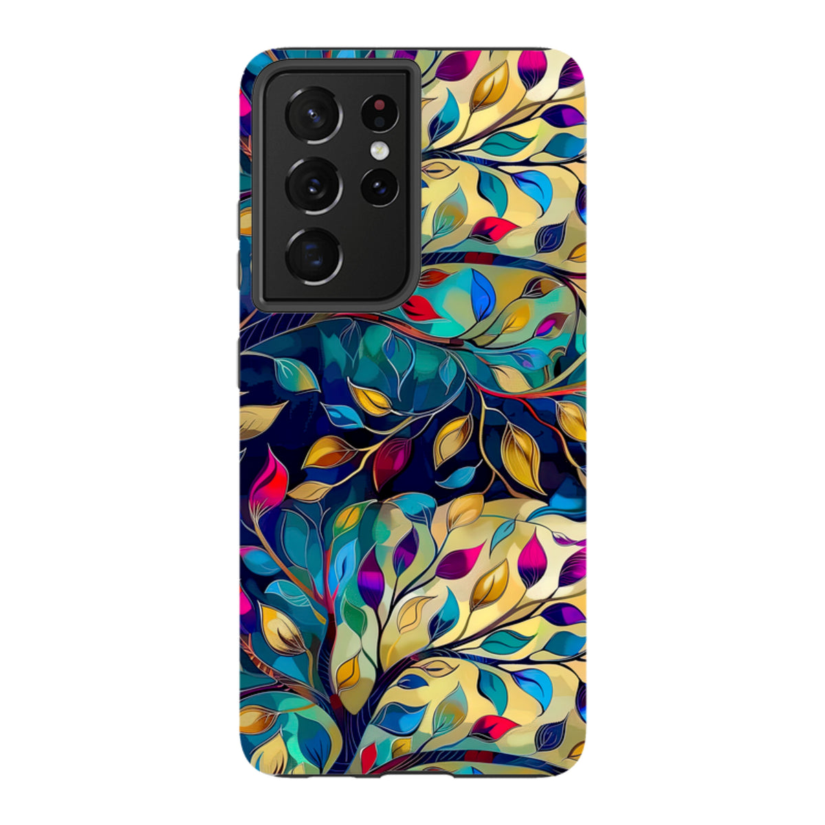 Samsung Tough Case - Teal Leaves
