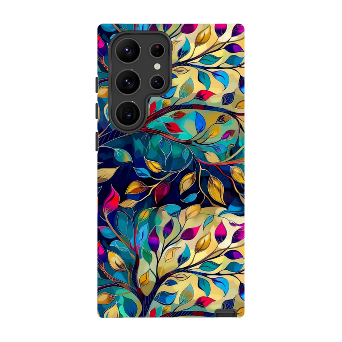 Samsung Tough Case - Teal Leaves