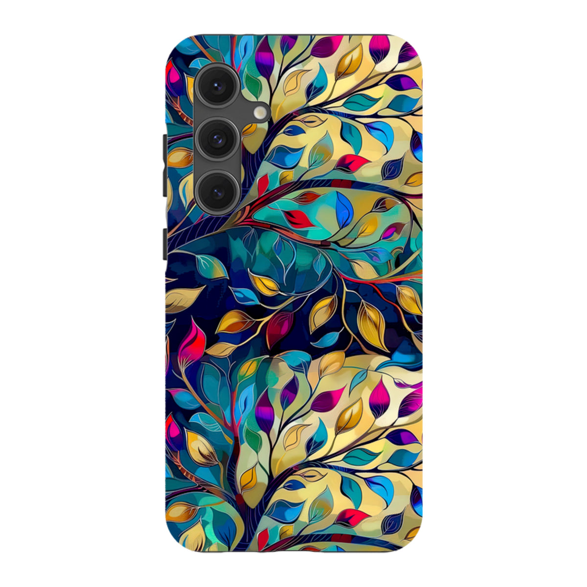 Samsung Tough Case - Teal Leaves