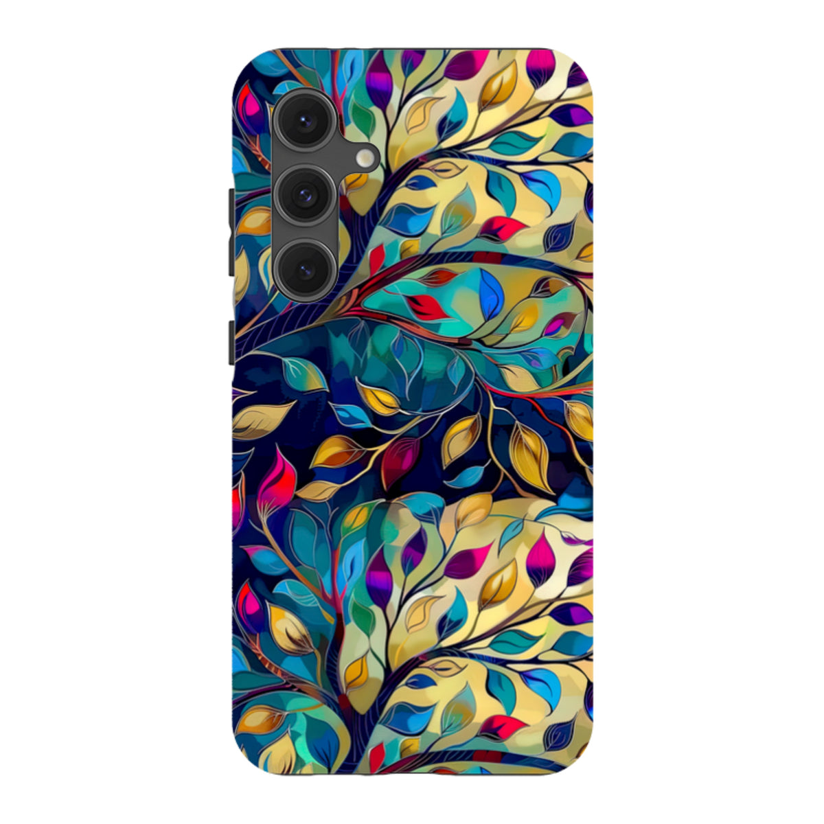 Samsung Tough Case - Teal Leaves