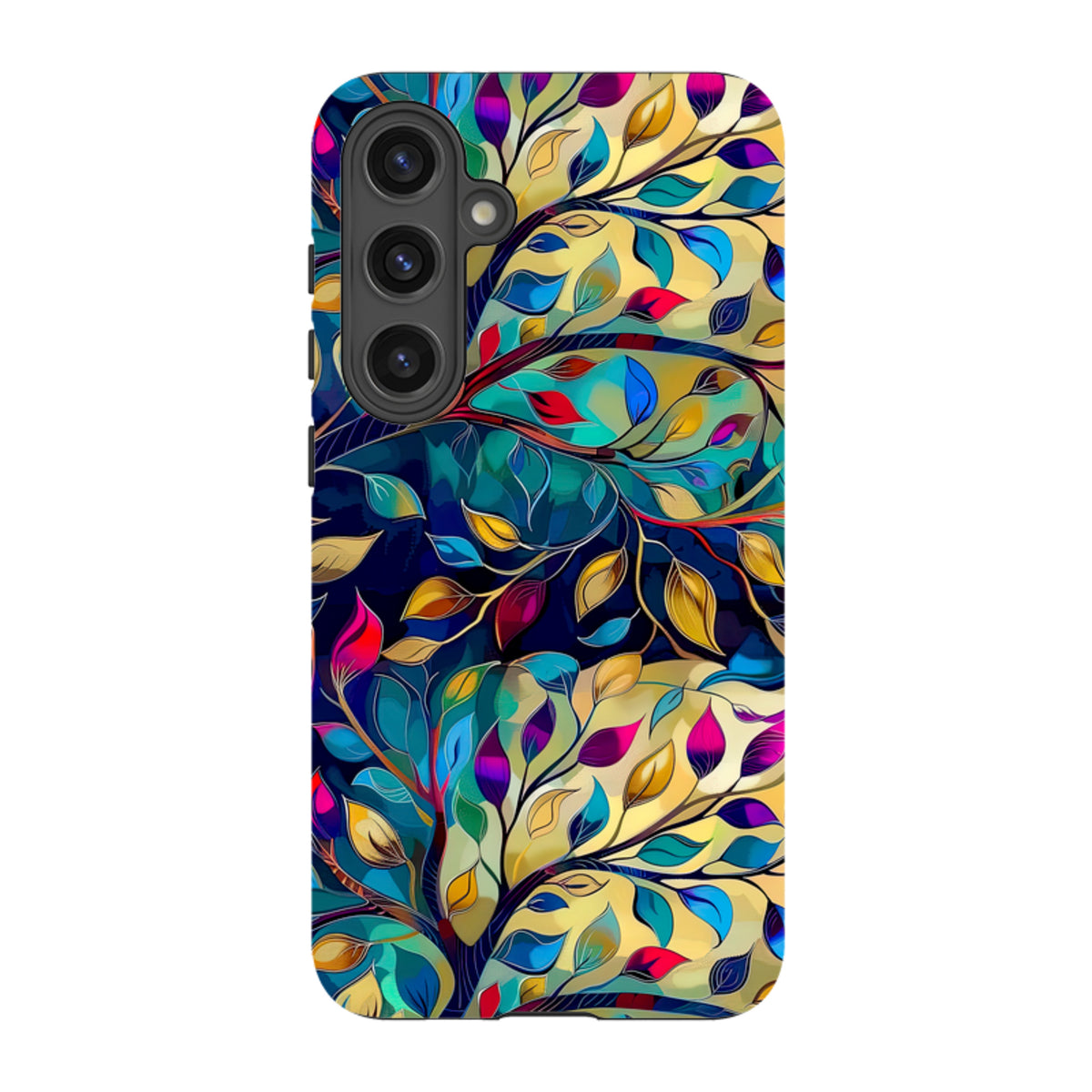 Samsung Tough Case - Teal Leaves
