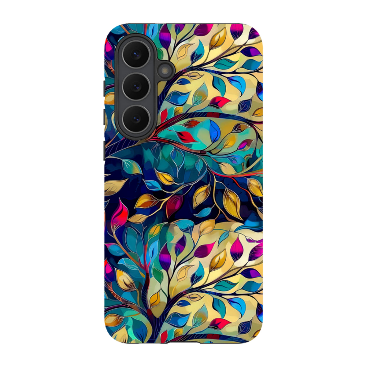 Samsung Tough Case - Teal Leaves