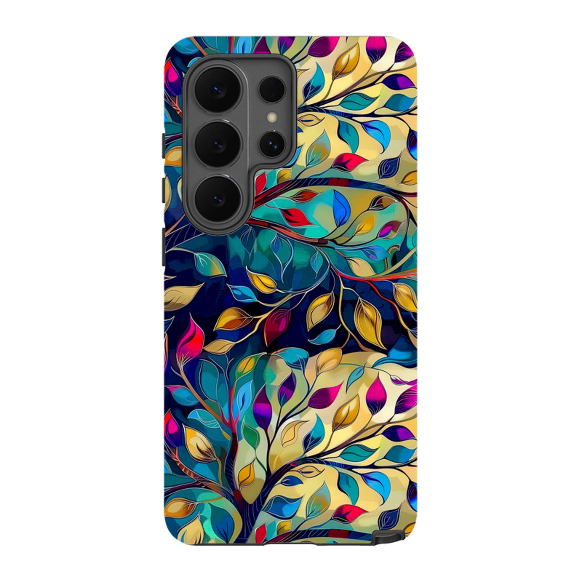Samsung Tough Case - Teal Leaves