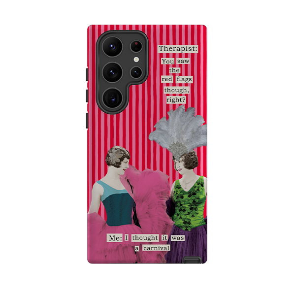 Samsung Tough Case - Therapist Red Flag By Clare Jordan