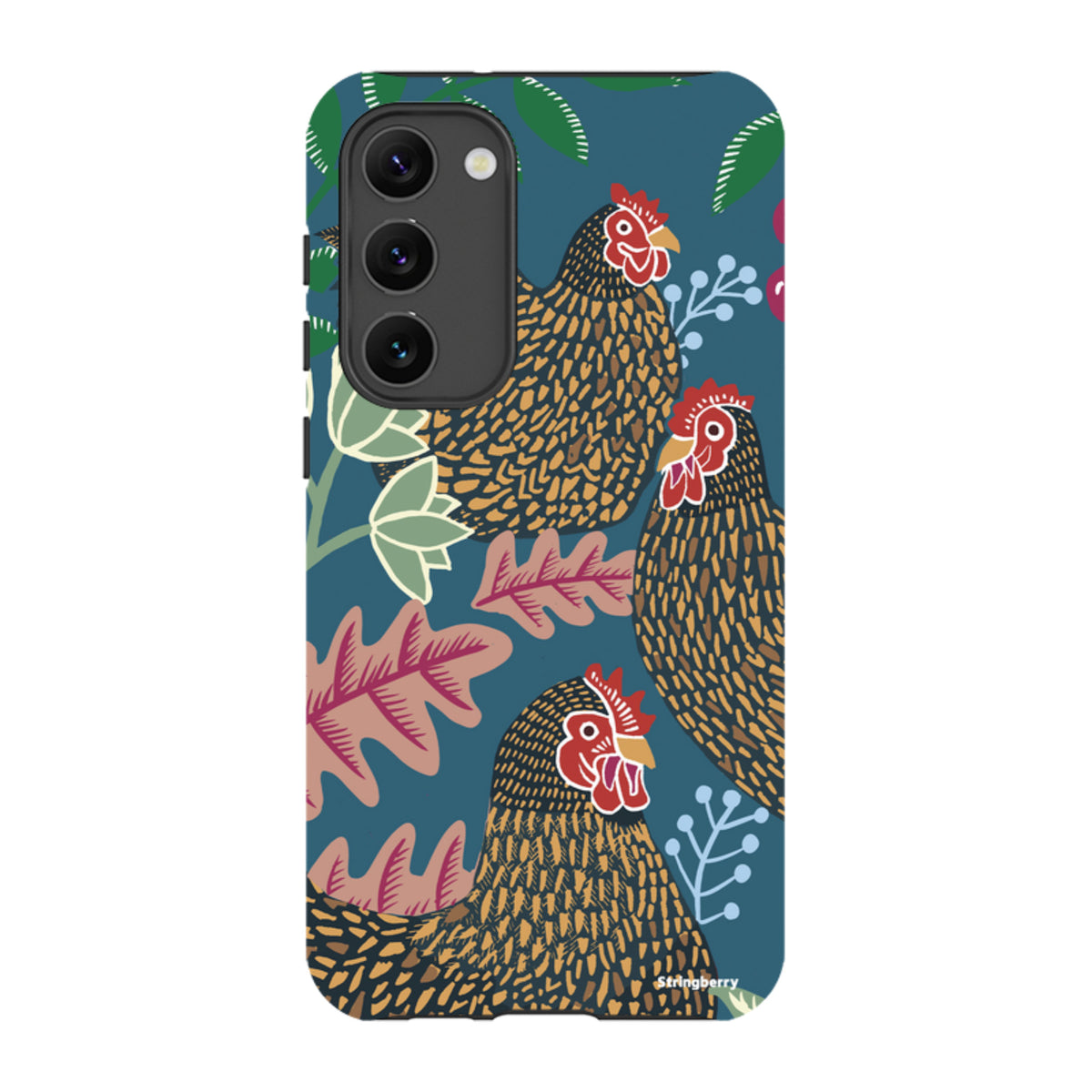 Samsung Tough Case - Three French Hens By Kate Heiss