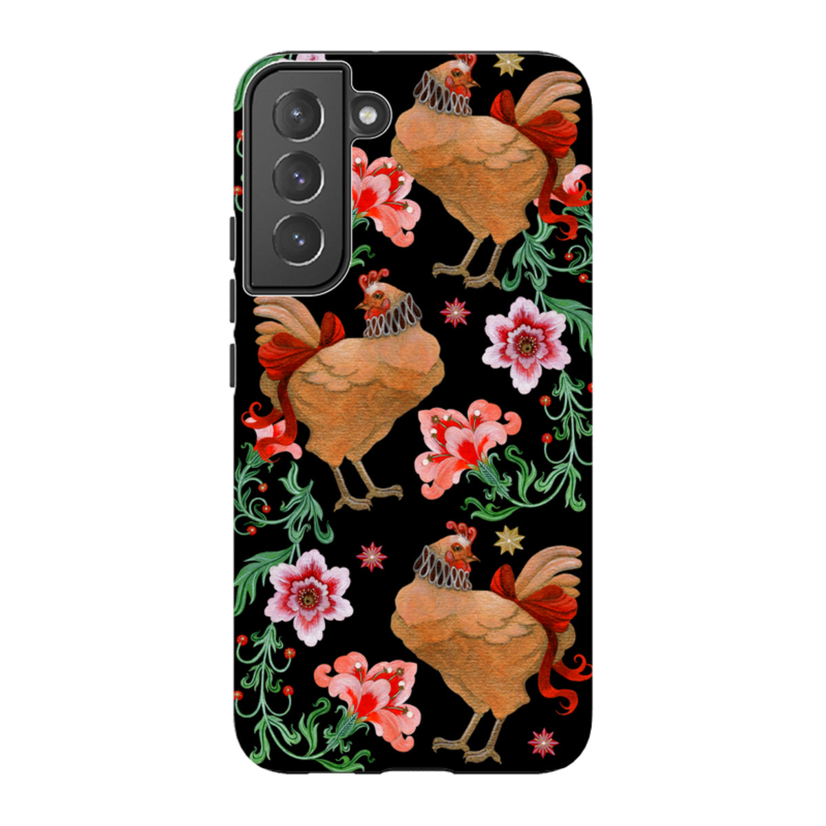 Samsung Tough  Case - Three French Hens By Maria Matos