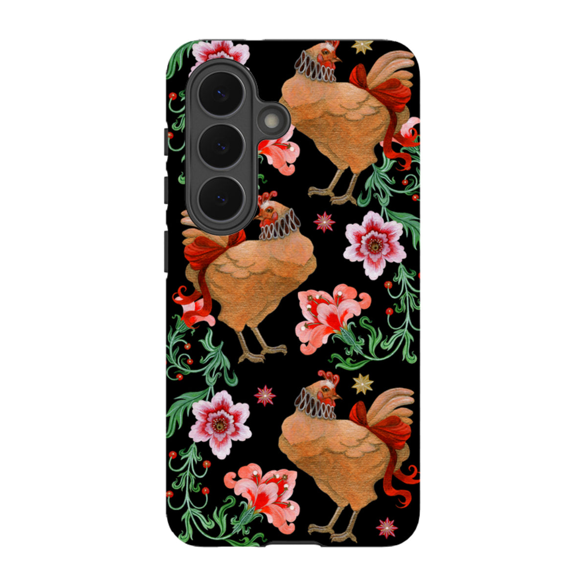 Samsung Tough  Case - Three French Hens By Maria Matos