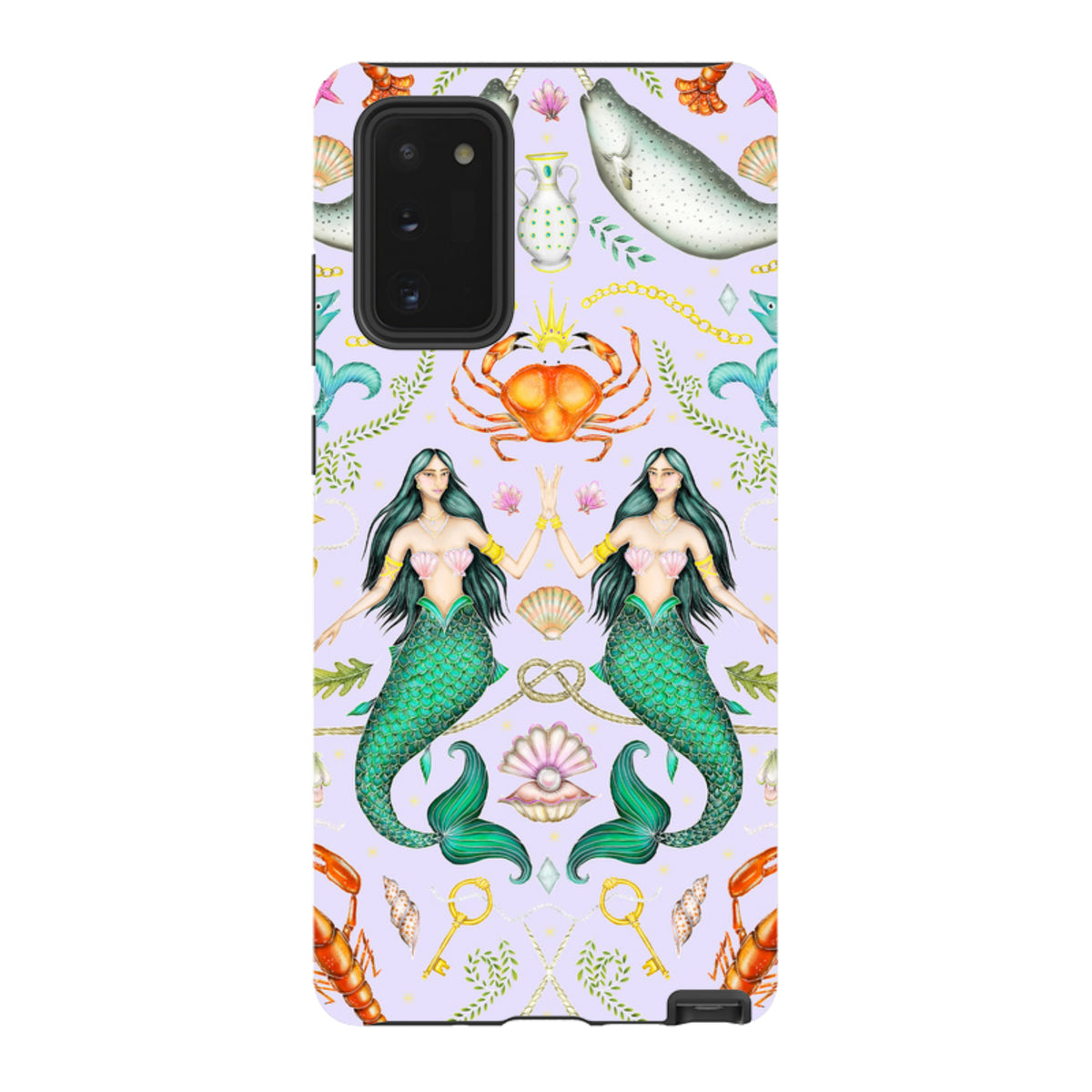 Samsung Tough Case - Tritons Treasure Lilac By Catherine Rowe