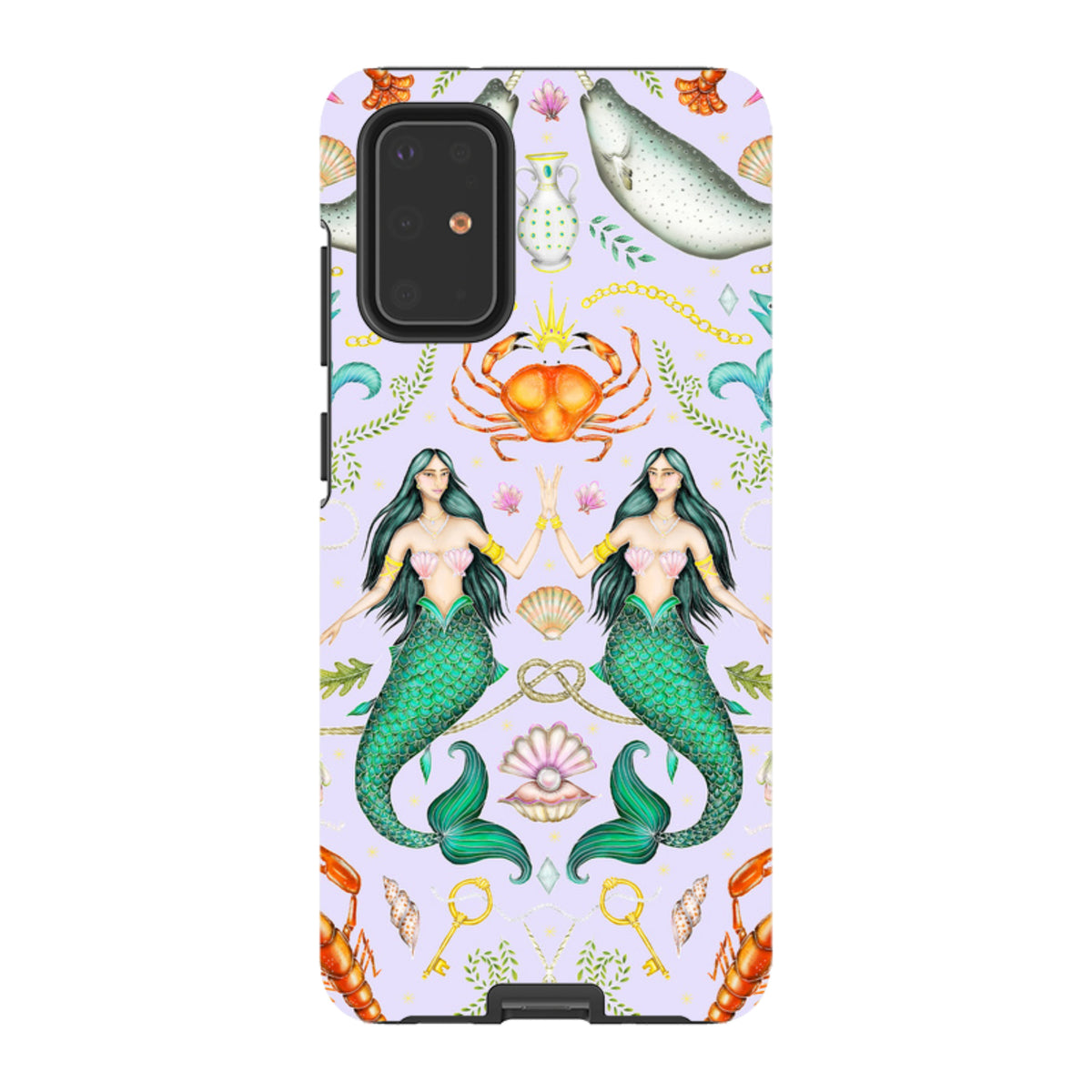 Samsung Tough Case - Tritons Treasure Lilac By Catherine Rowe