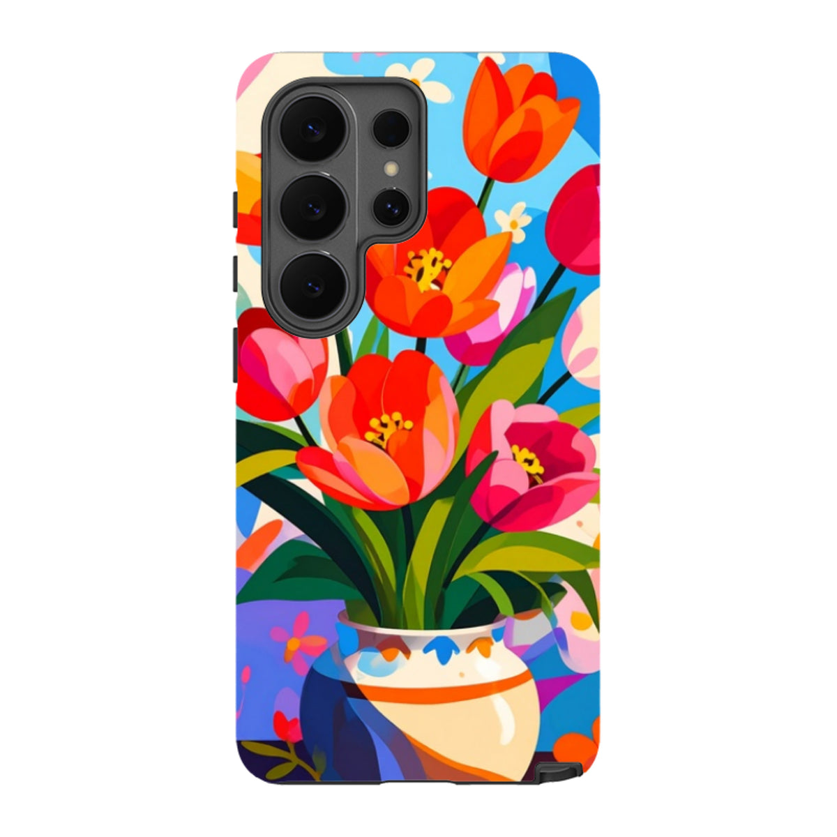 Samsung Tough Case - Tulip Pot Floral