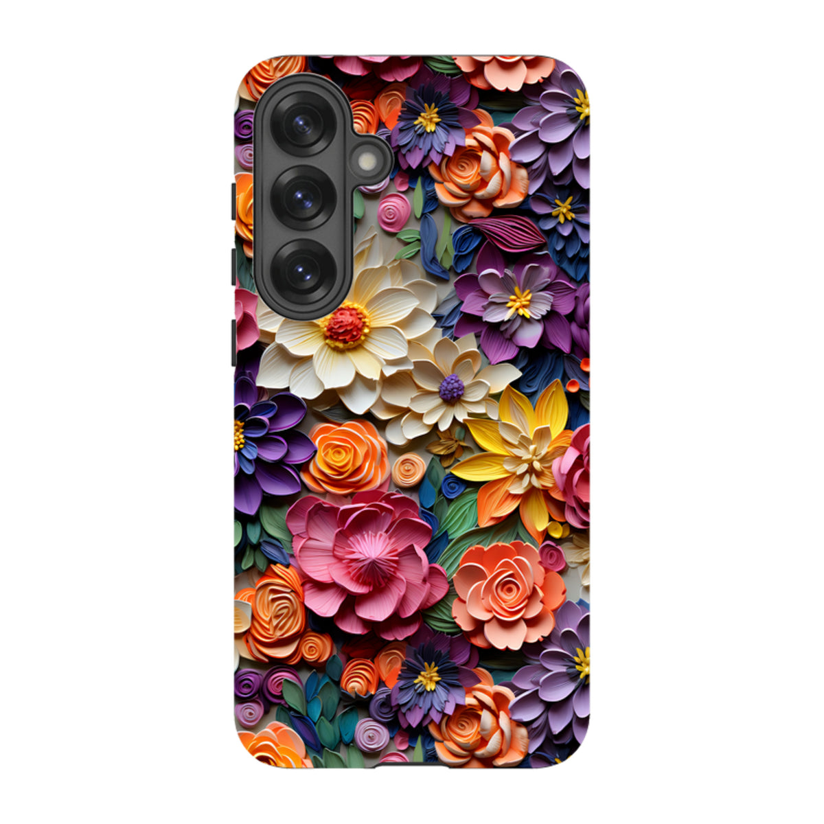 Samsung Tough Case - Violette Blumen