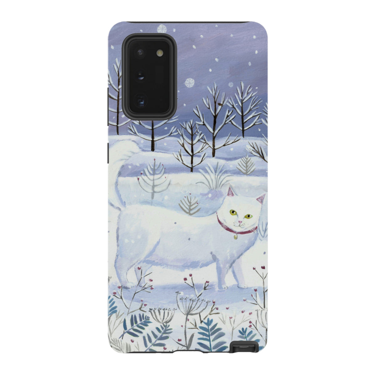 Samsung Tough Case - White Cat By Mary Stubberfield
