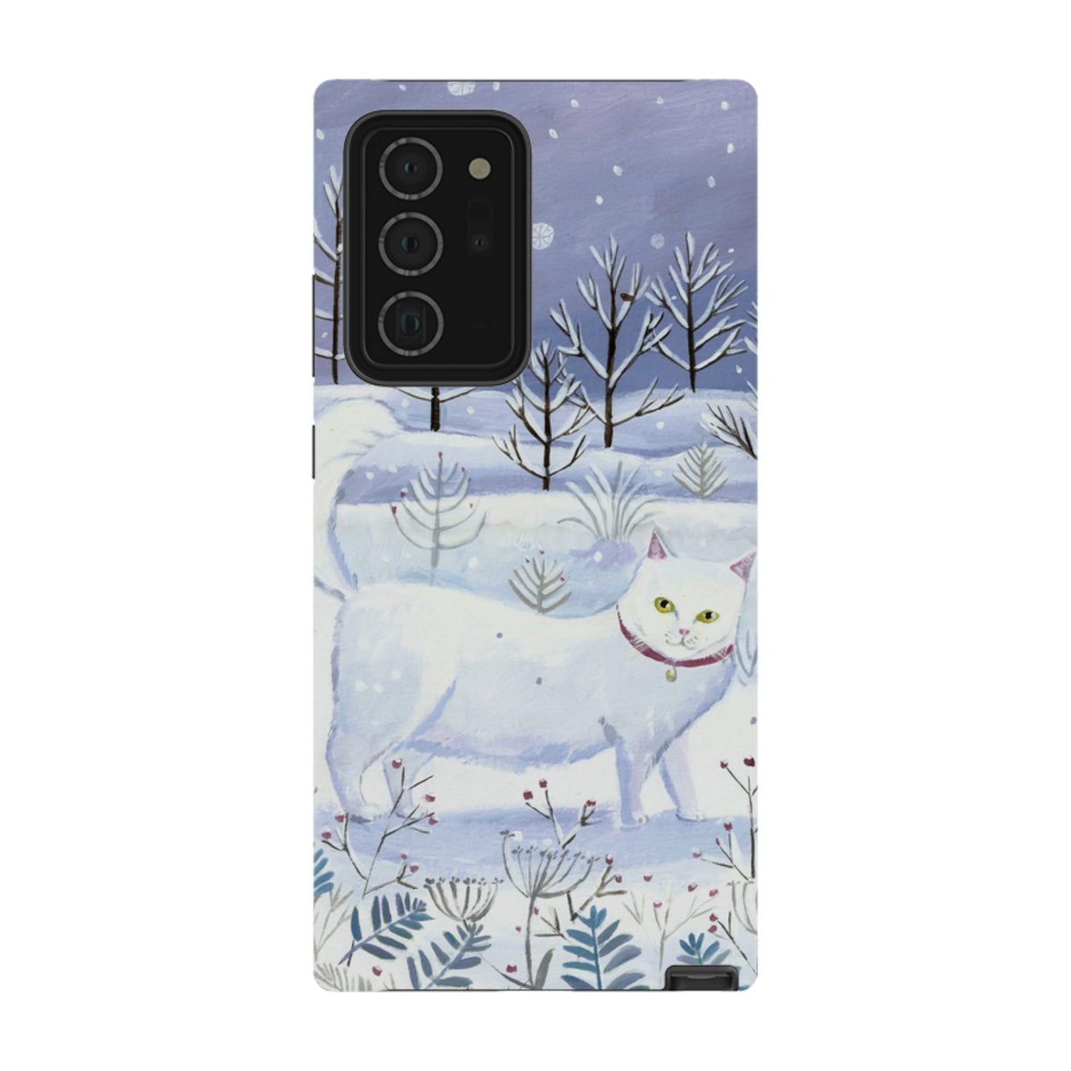 Samsung Tough Case - White Cat By Mary Stubberfield