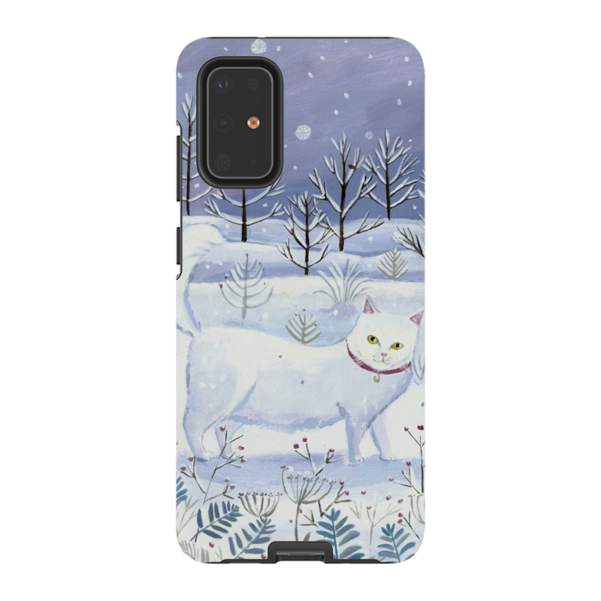 Samsung Tough Case - White Cat By Mary Stubberfield