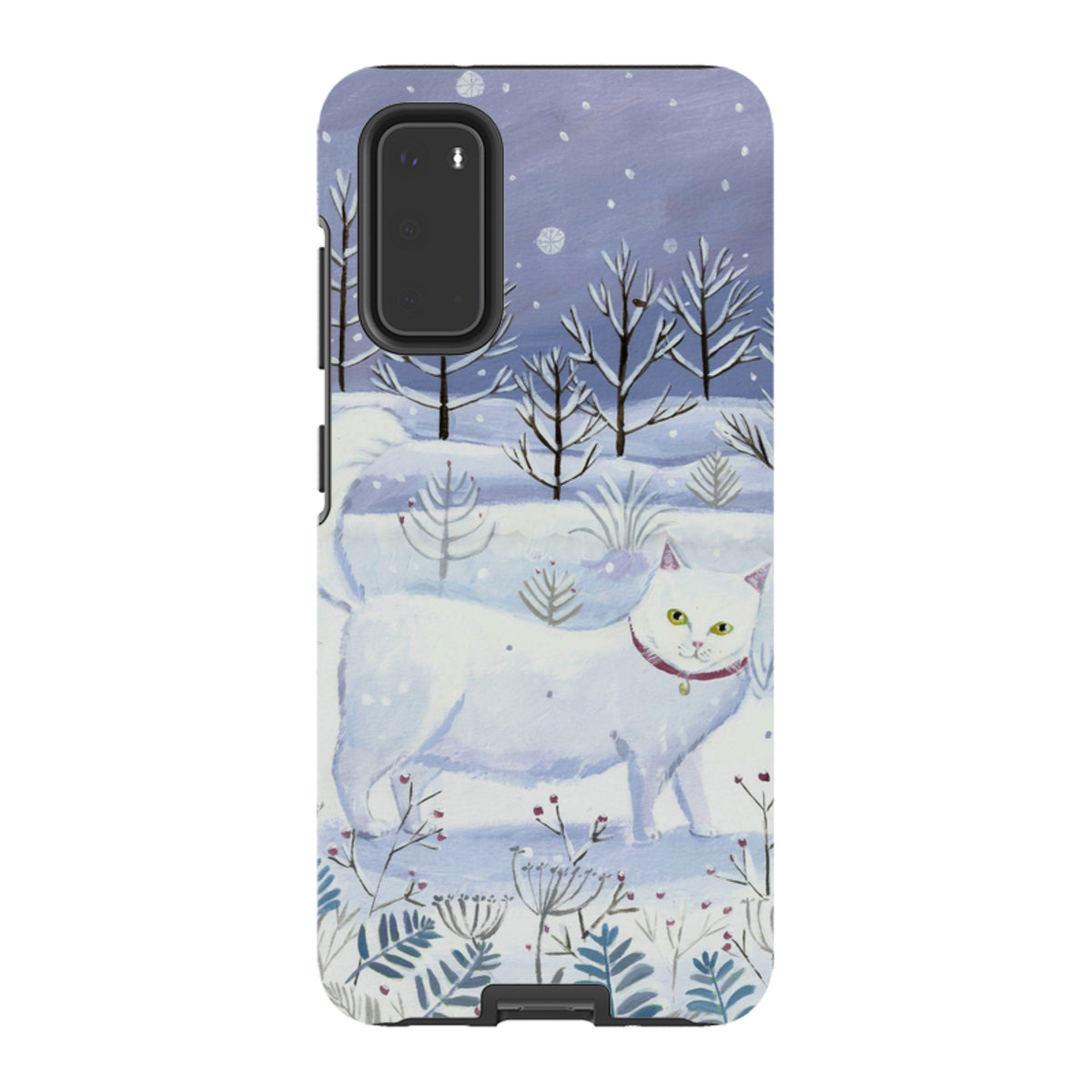 Samsung Tough Case - White Cat By Mary Stubberfield