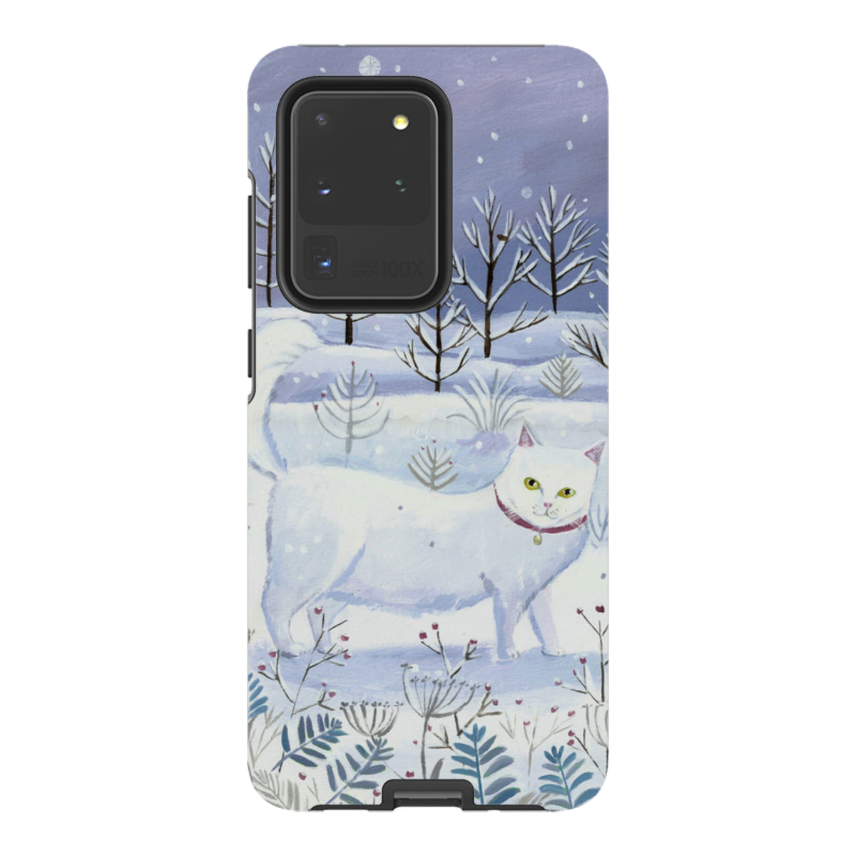 Samsung Tough Case - White Cat By Mary Stubberfield