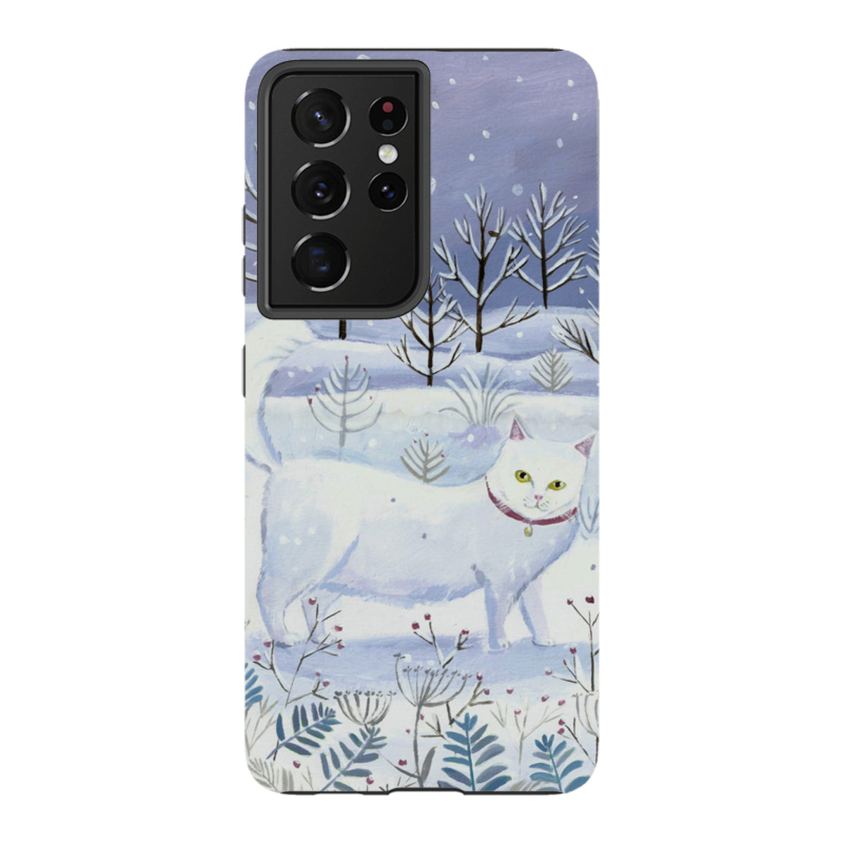 Samsung Tough Case - White Cat By Mary Stubberfield