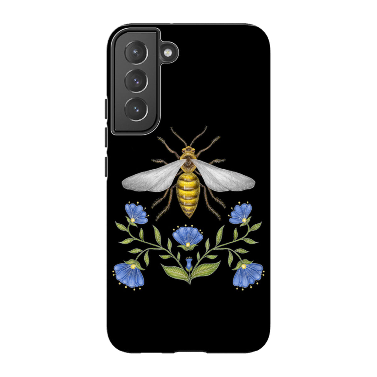 Samsung Tough Case - Wings Of Freedom Black By Catherine Rowe