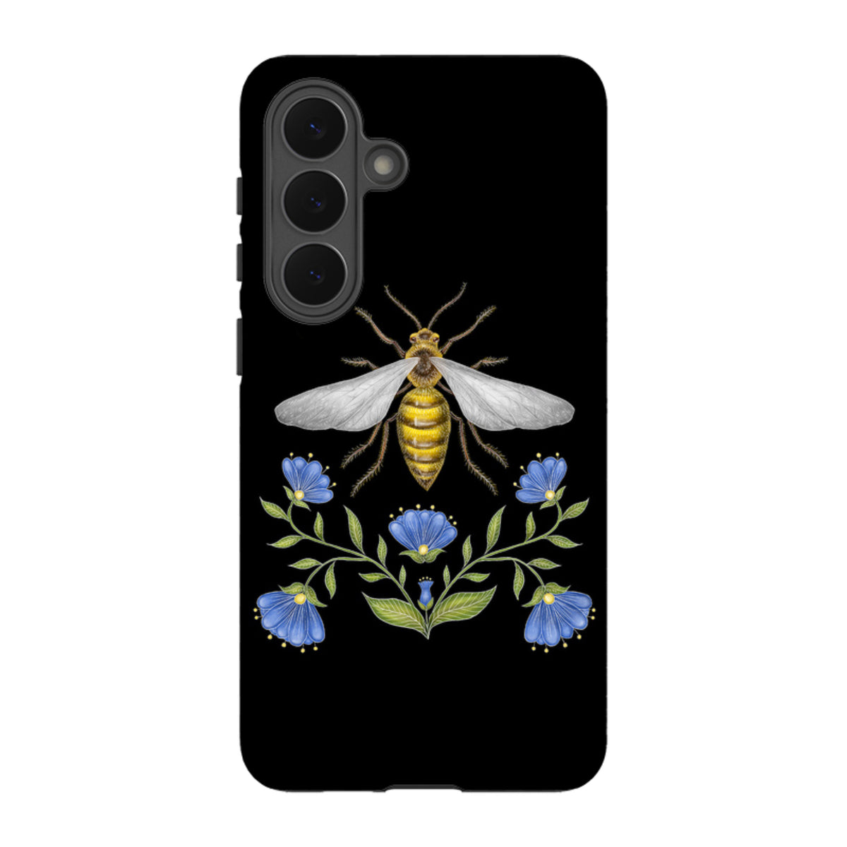 Samsung Tough Case - Wings Of Freedom Black By Catherine Rowe