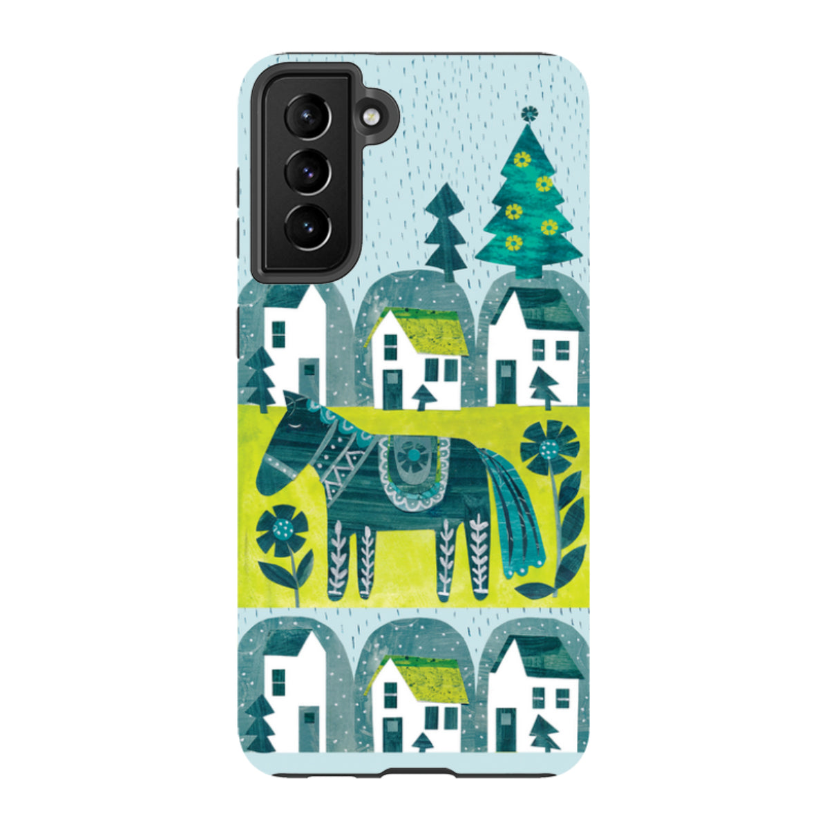 Samsung Tough Case - Winter Dala Horse By Tracey English