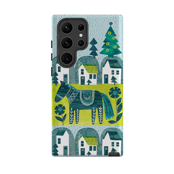 Samsung Tough Case - Winter Dala Horse By Tracey English