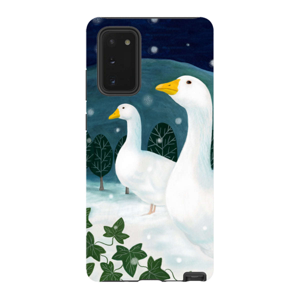 Samsung Tough Case - Winter Geese By Bex Parkin