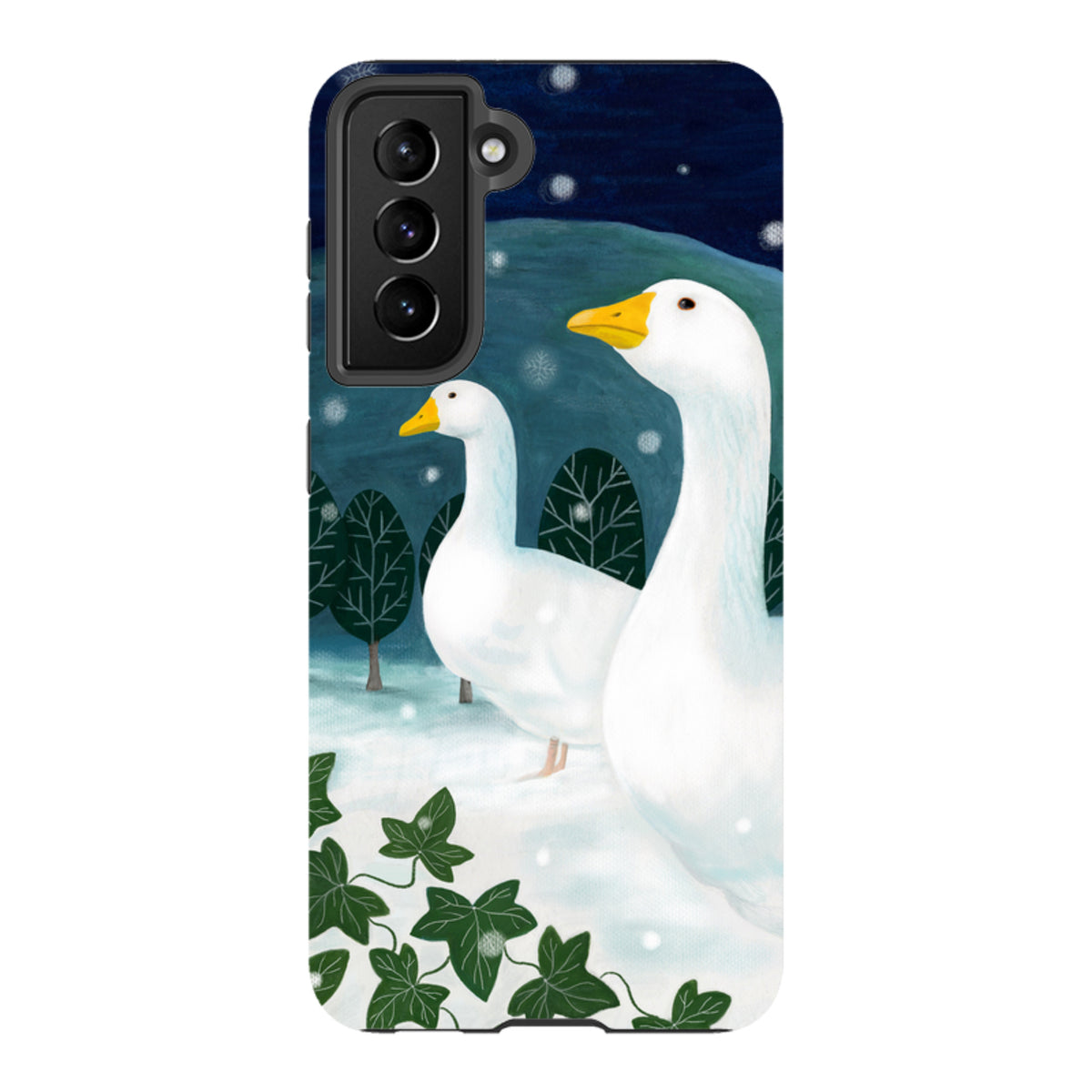 Samsung Tough Case - Winter Geese By Bex Parkin