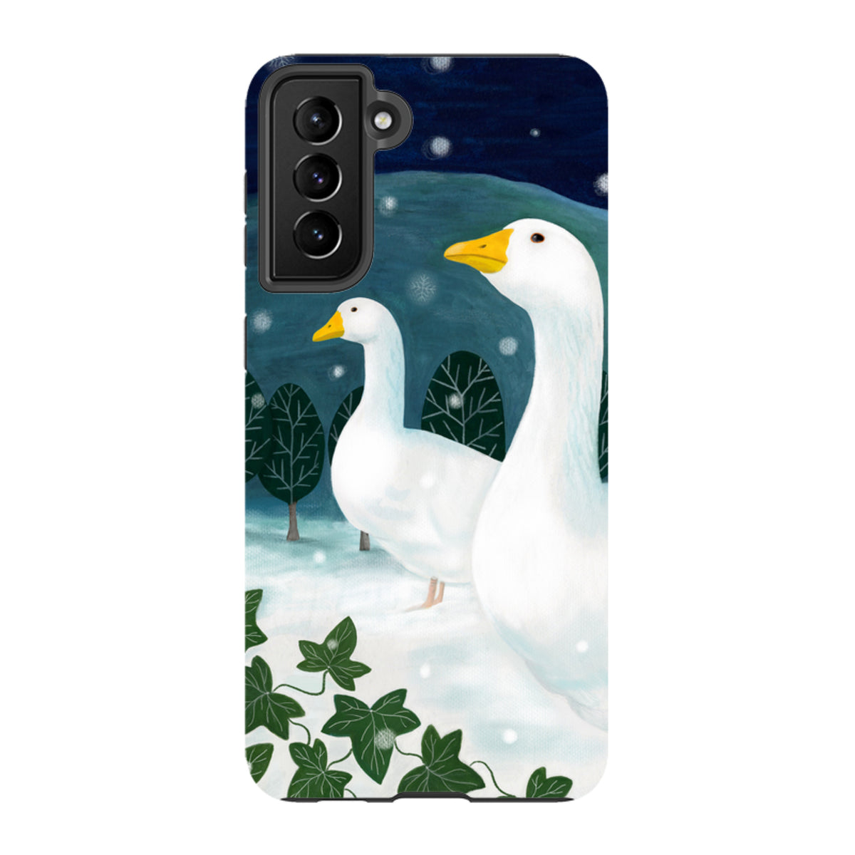 Samsung Tough Case - Winter Geese By Bex Parkin