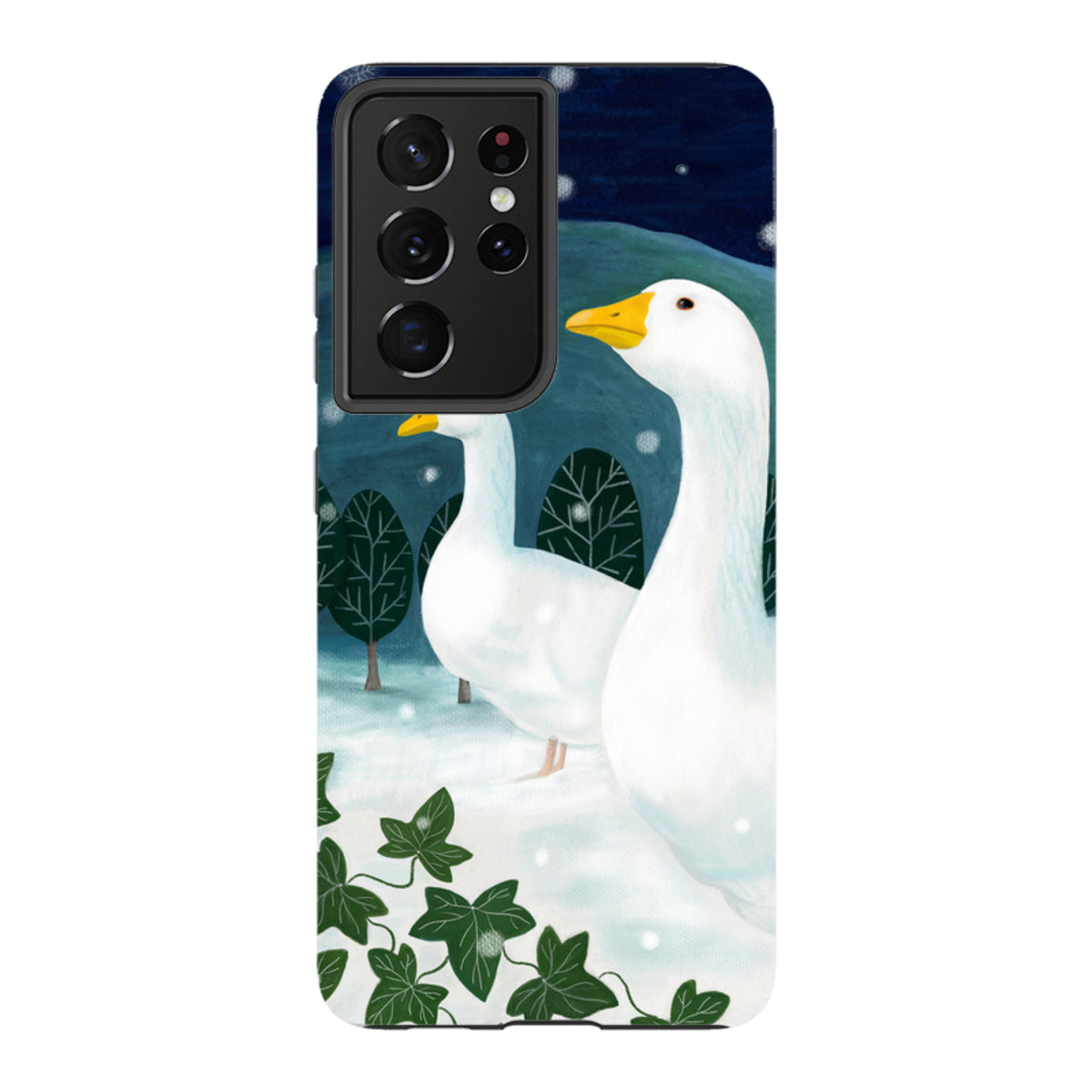Samsung Tough Case - Winter Geese By Bex Parkin