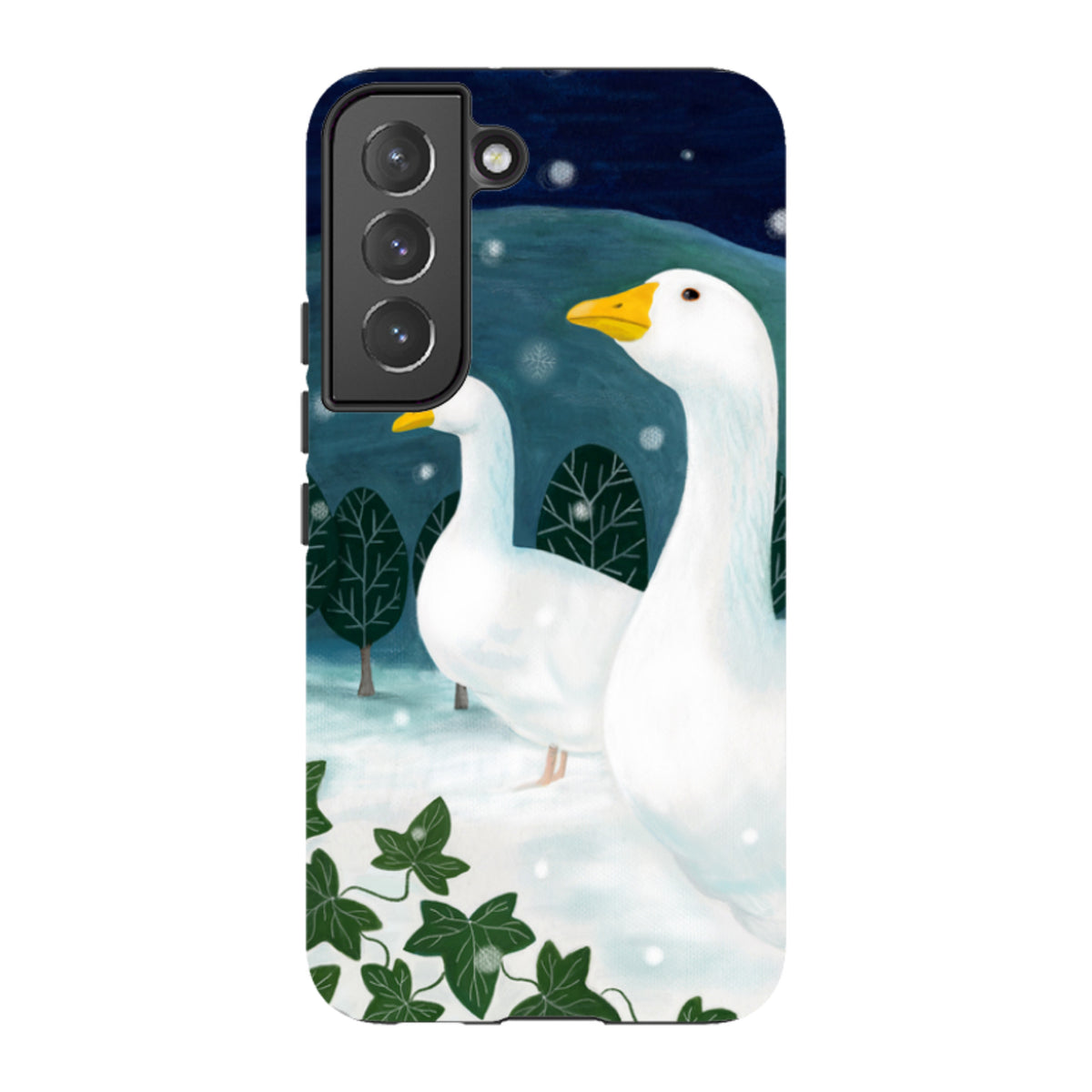 Samsung Tough Case - Winter Geese By Bex Parkin