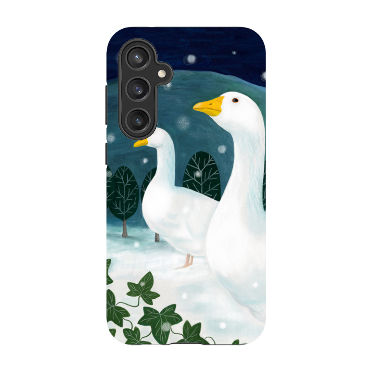 Samsung Tough Case - Winter Geese By Bex Parkin